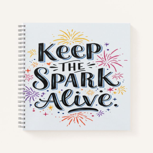 Behalt der Spark Alive Notizbuch (Vorderseite)