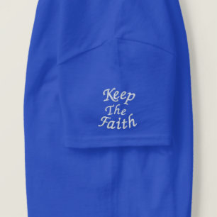 Behalt des Glaubens Inspirationsbesticktes T-Shirt