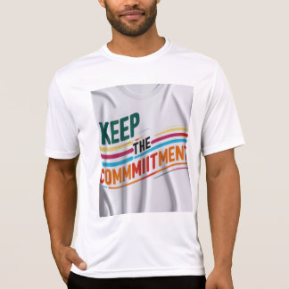 Behalt des Motivierend T - Shirt für die Verpflich
