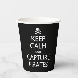 Behalt des Papiercups "Calm and Capture Pirates" Pappbecher
