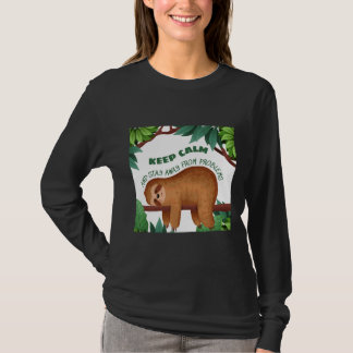 Behalt dich ruhig und Bleibe weg von Problemen Fun T-Shirt