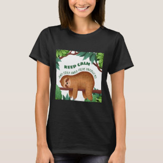 Behalt dich ruhig und Bleibe weg von Problemen Fun T-Shirt