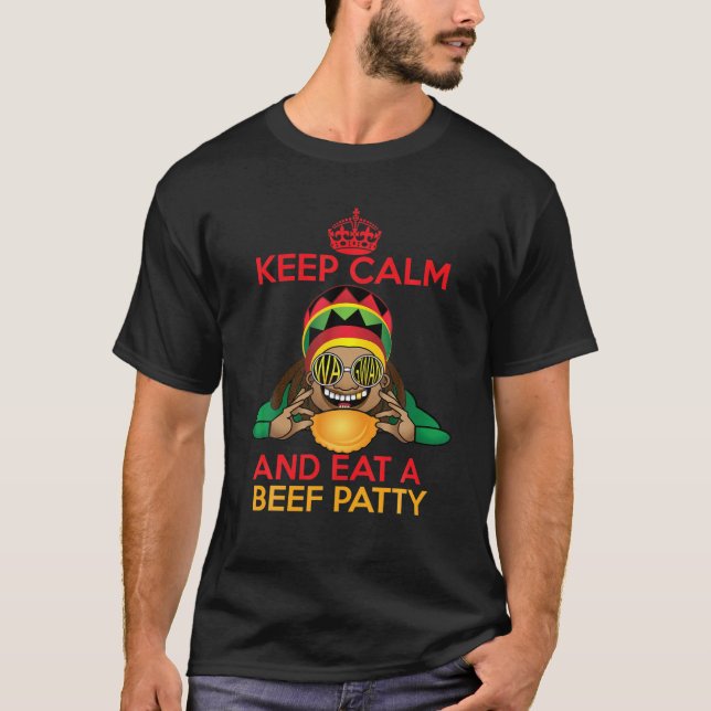 Behalt dich ruhig und esse ein Rindfleisch T-Shirt (Vorderseite)