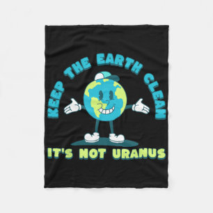 Behalt die Erde sauber, es ist nicht Uranus Umwelt Fleecedecke