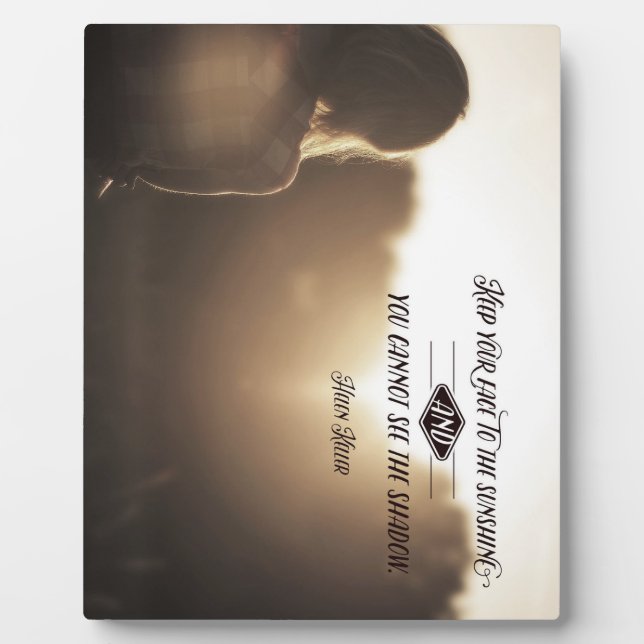 Behalt dir das Gesicht zum Sonnenschein Fotoplatte (Vorderseite)