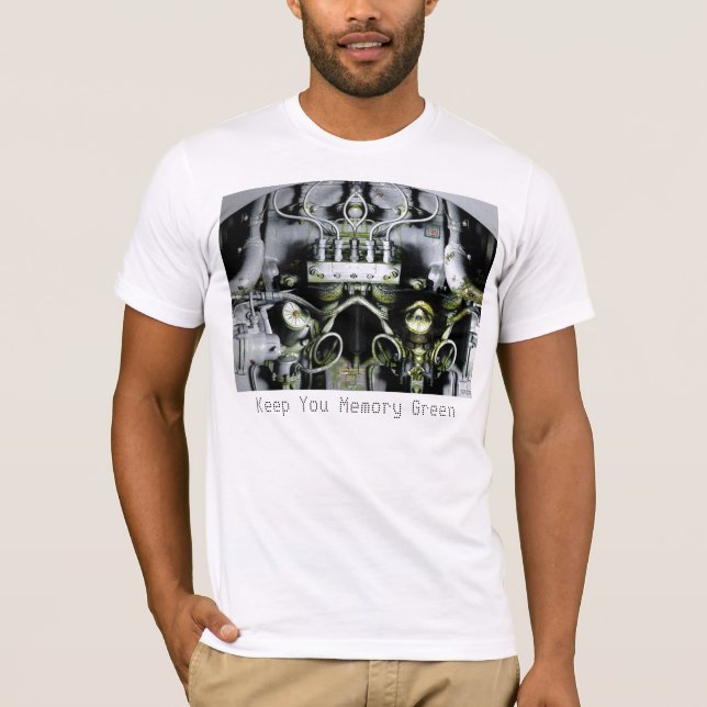 Behalt dir die Fantasie der grünen Maschine T-Shirt (Vorderseite)