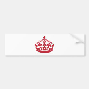 Behalt einer ruhelosen, roten Siegskrone Autoaufkleber