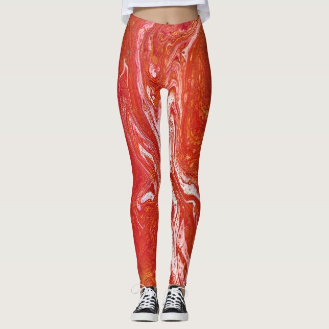 Behalt eines Drivin 1 Lebhafte rote Leggings (Vorderseite)