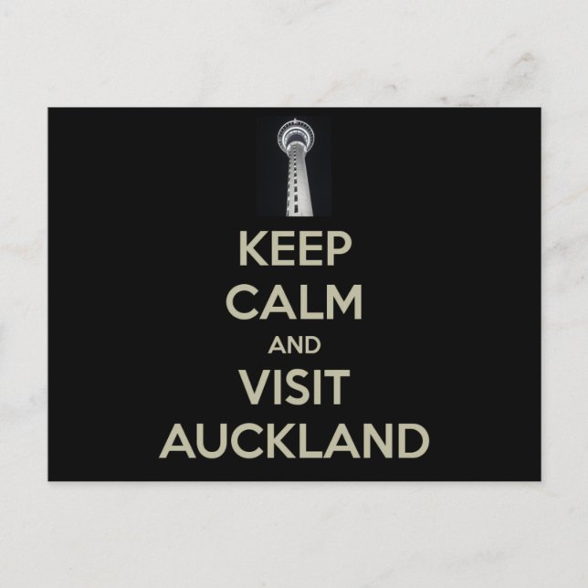 behalt eines ruhigen Besuchs in der Auckland Postkarte (Vorderseite)