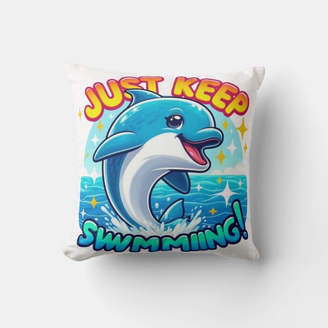 Behalt einfach die Dolphin Kissen (Vorderseite)