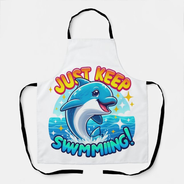 Behalt einfach die Dolphin Schürze (Vorderseite)