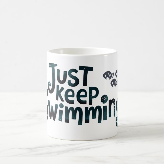 Behalt einfach schwimmen kaffeetasse (Mittel)