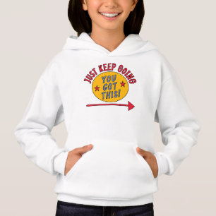 Behalt einfach zu gehen hoodie