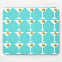 Behalt 'Em Coming Martini Mousepad (türkis)