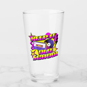 Behalt es alte Schule Glas