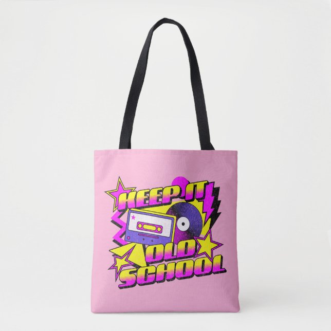 Behalt es alte Schule Tasche (Vorderseite)
