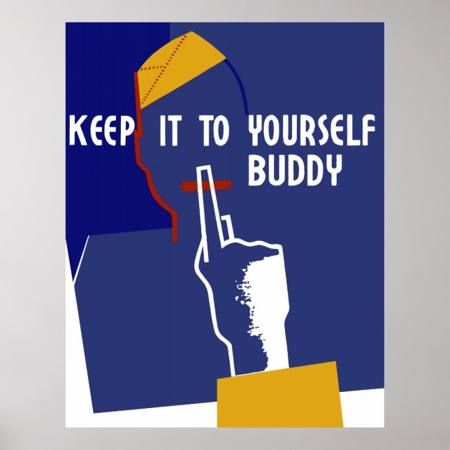 Behalt es dir selbst Buddy Poster (Vorne)