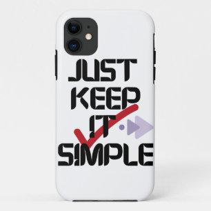 Behalt es einfach   Minimalistischer iPhone-Fall Case-Mate iPhone Hülle