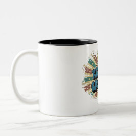 Behalt es groovy zweifarbige tasse