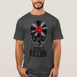 Behalt es Old School Vinyl Record Collector Vinta T-Shirt