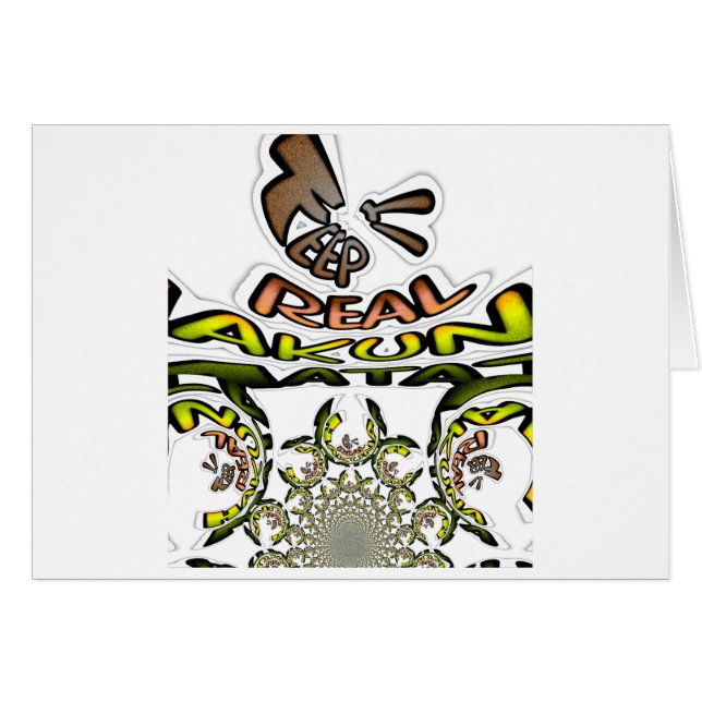 "Behalt es real" Kaleidoskop Art Print/Graphic (Vorderseite (Horizontal))