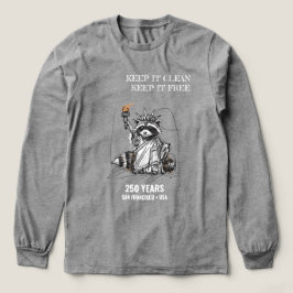 Behalt es sauber, Behalt es kostenlos - Raccoon Li Tri-Blend Shirt