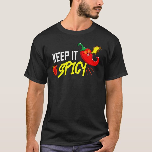 Behalt es scharf Hot Jalapeno Habanero Pepper T-Shirt (Vorderseite)