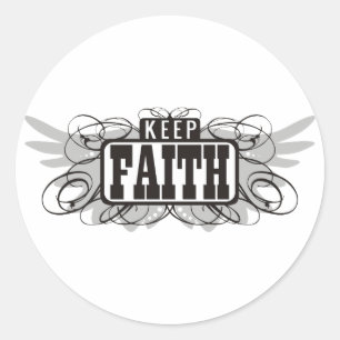 Behalt Faith Runder Aufkleber