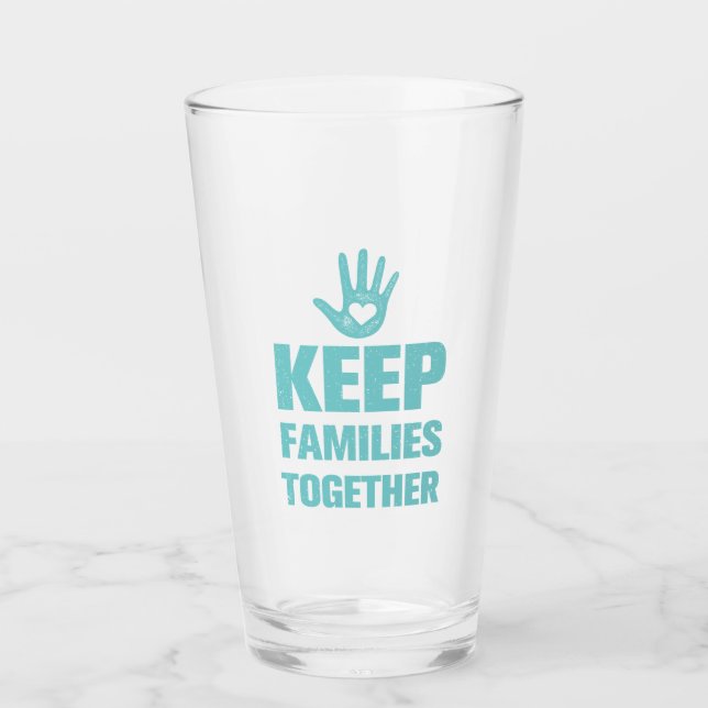 Behalt Familien zusammen Glas (Vorderseite)