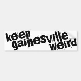 Behalt Gainesville Weird Autoaufkleber