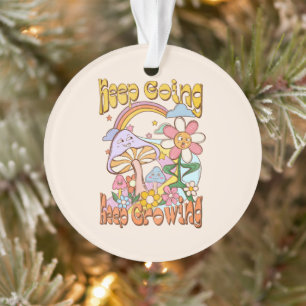 Behalt gehen, Behalt wachsen Pilze und Blumen Ornament