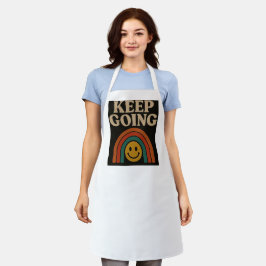 Behalt Going: Positivität in jedem Schritt Schürze