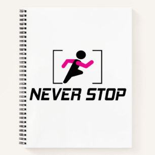 Behalt, hart motivierend zu arbeiten. notizbuch