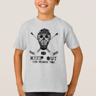 Behalt Hockey Goalie Skull Jugend T - Shirt