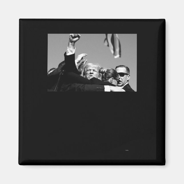 Behalt ihm Bulletproof Trump 2024 Magnet (Vorne)