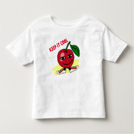 behalt ihn coolen Apfel Kleinkind T-shirt