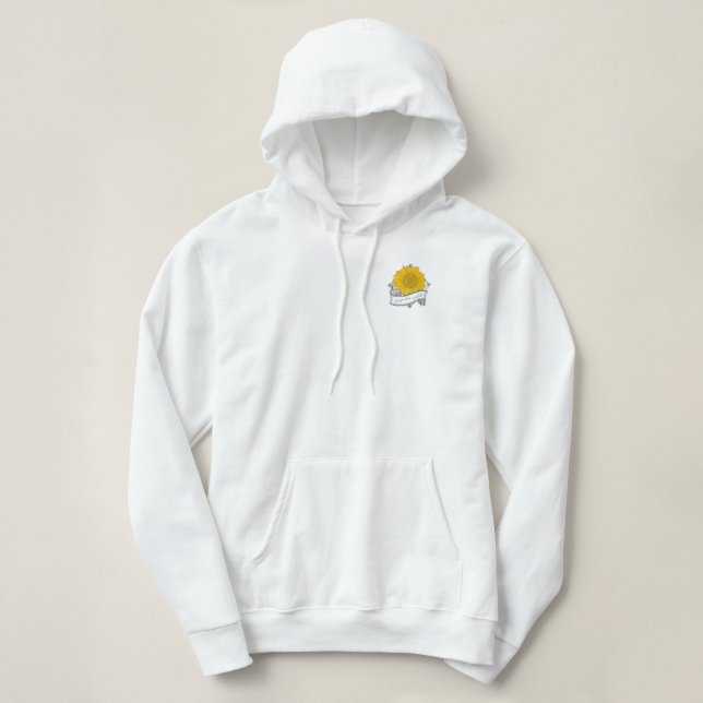Behalt ihren wilden Sonnenblumenfrosch Hoodie (Design vorne)