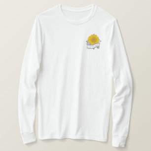 Behalt ihren wilden Sonnenblumenfrosch lange Ärme T-Shirt