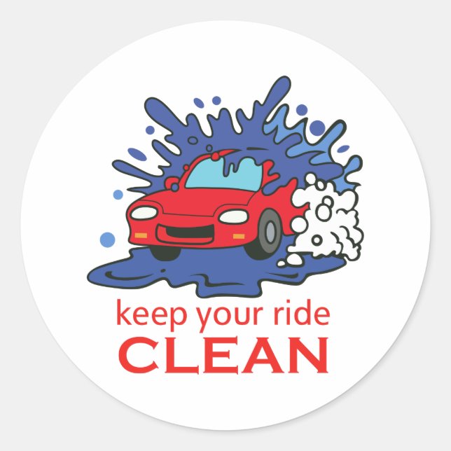 BEHALT IHRER REISE CLEAN RUNDER AUFKLEBER (Vorderseite)