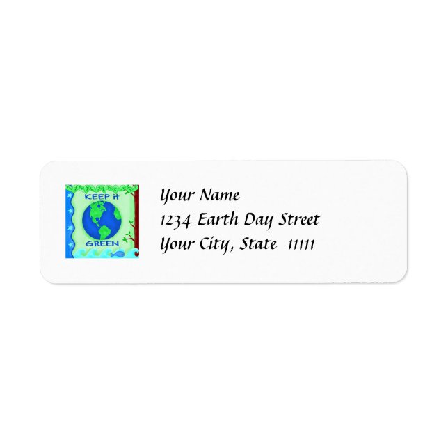 Behalt It Green Rett Earth Environment Art (Vorne)