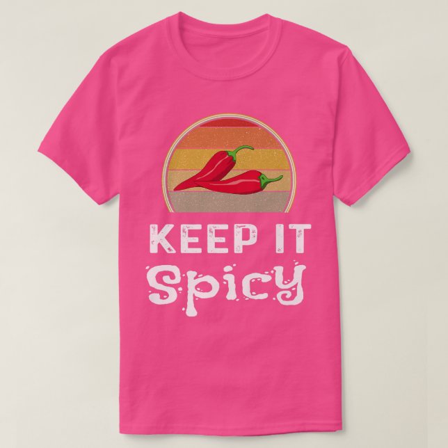 Behalt It scharfer Chili Cook Off Funny Retro Koch T-Shirt (Design vorne)