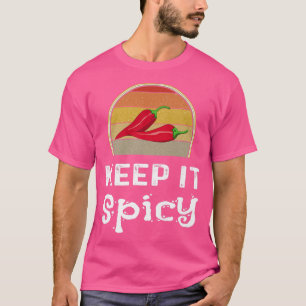 Behalt It scharfer Chili Cook Off Funny Retro Koch T-Shirt