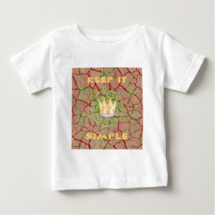 Behalt It Simple: Cracked Earth Royal Clarity Art Baby T-shirt
