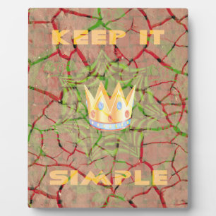 Behalt It Simple: Cracked Earth Royal Clarity Art Fotoplatte