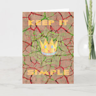 Behalt It Simple: Cracked Earth Royal Clarity Art Karte