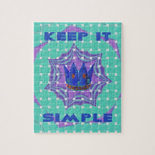 Behalt It Simple: The Royal Clarity Pattern Art (Vertikal)