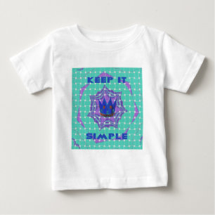 Behalt It Simple: The Royal Clarity Pattern Art Baby T-shirt