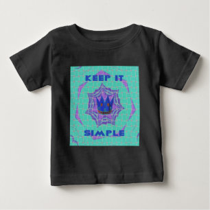 Behalt It Simple: The Royal Clarity Pattern Art Baby T-shirt