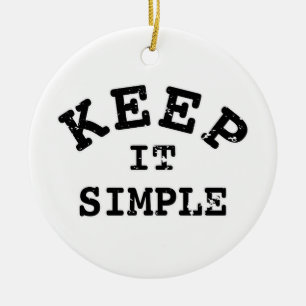 Behalt It Simple Typografy Keramikornament