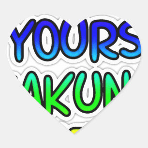 BEHALT IT YOURS Hakuna Matata Geschenke Herz-Aufkleber